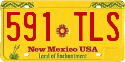 NM license plate 591TLS