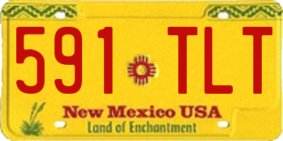NM license plate 591TLT