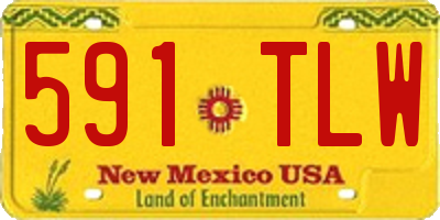 NM license plate 591TLW