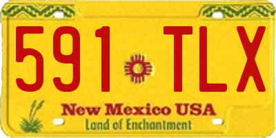 NM license plate 591TLX