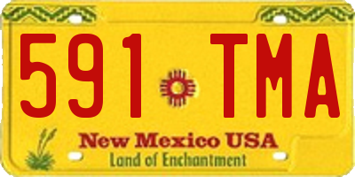 NM license plate 591TMA