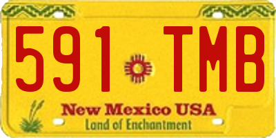 NM license plate 591TMB