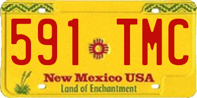 NM license plate 591TMC