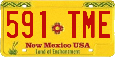 NM license plate 591TME