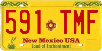 NM license plate 591TMF
