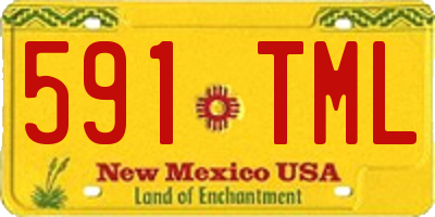 NM license plate 591TML