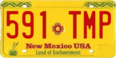 NM license plate 591TMP