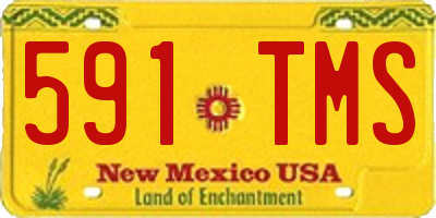 NM license plate 591TMS