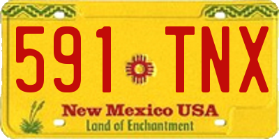 NM license plate 591TNX