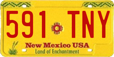 NM license plate 591TNY