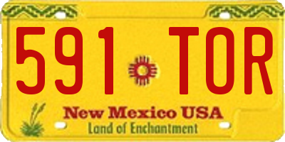 NM license plate 591TOR
