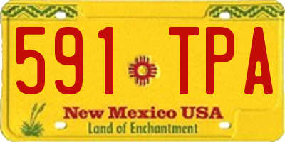 NM license plate 591TPA