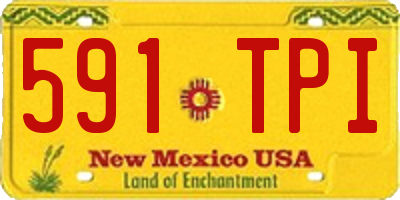 NM license plate 591TPI