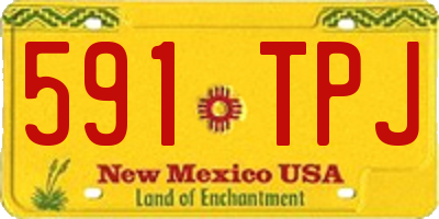 NM license plate 591TPJ