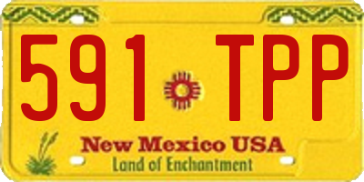 NM license plate 591TPP