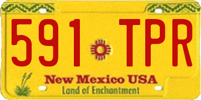 NM license plate 591TPR