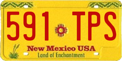NM license plate 591TPS