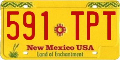 NM license plate 591TPT