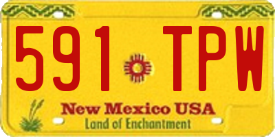 NM license plate 591TPW