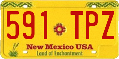 NM license plate 591TPZ