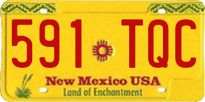 NM license plate 591TQC