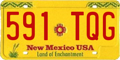 NM license plate 591TQG