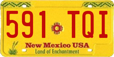 NM license plate 591TQI