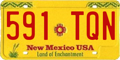 NM license plate 591TQN