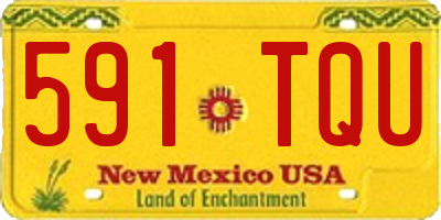 NM license plate 591TQU
