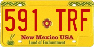 NM license plate 591TRF