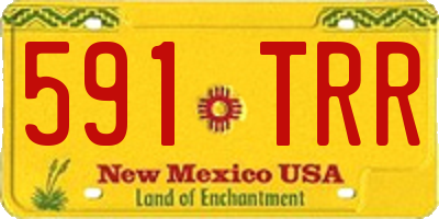 NM license plate 591TRR