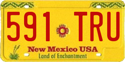 NM license plate 591TRU