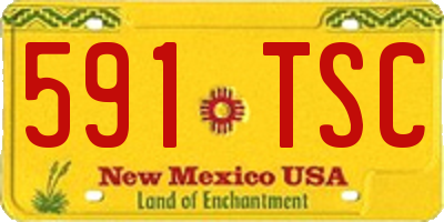 NM license plate 591TSC