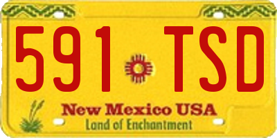 NM license plate 591TSD