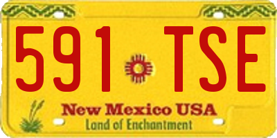 NM license plate 591TSE