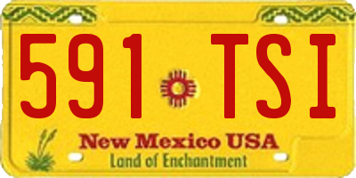NM license plate 591TSI