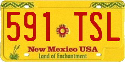 NM license plate 591TSL