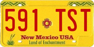 NM license plate 591TST