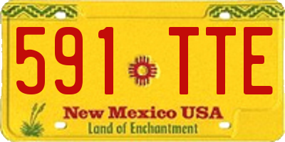 NM license plate 591TTE
