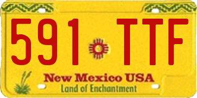 NM license plate 591TTF