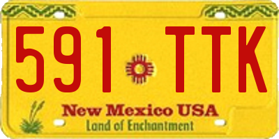 NM license plate 591TTK