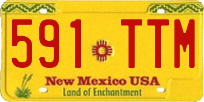 NM license plate 591TTM