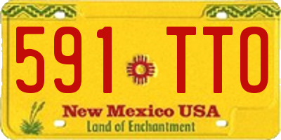 NM license plate 591TTO