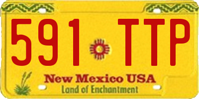 NM license plate 591TTP