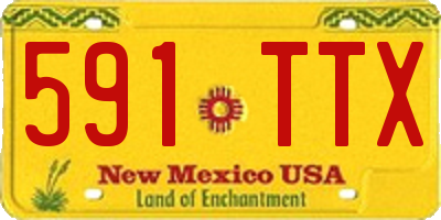 NM license plate 591TTX