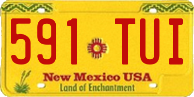 NM license plate 591TUI