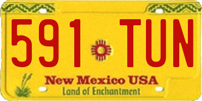 NM license plate 591TUN
