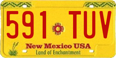 NM license plate 591TUV