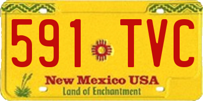 NM license plate 591TVC