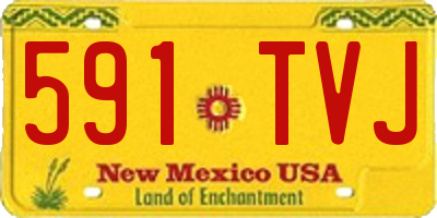 NM license plate 591TVJ